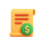 Invoice with Dollar Symbol